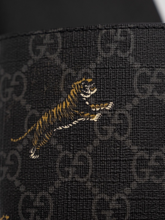 Gucci Men\'s Slides Tiger Black Canvas Supreme size 9G 9.5 US main image 7